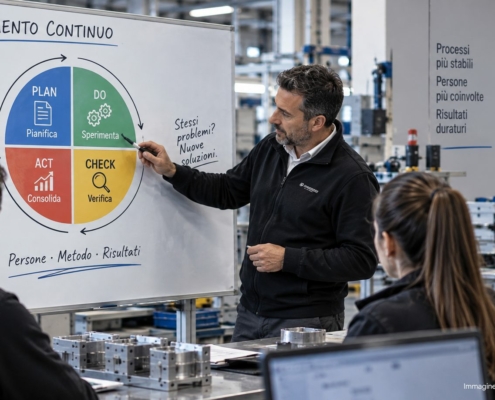 Ciclo PDCA – Plan, Do, Check, Act in reparto